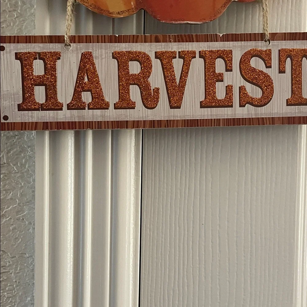 Orange Pumpkin Harvest Wall Decor